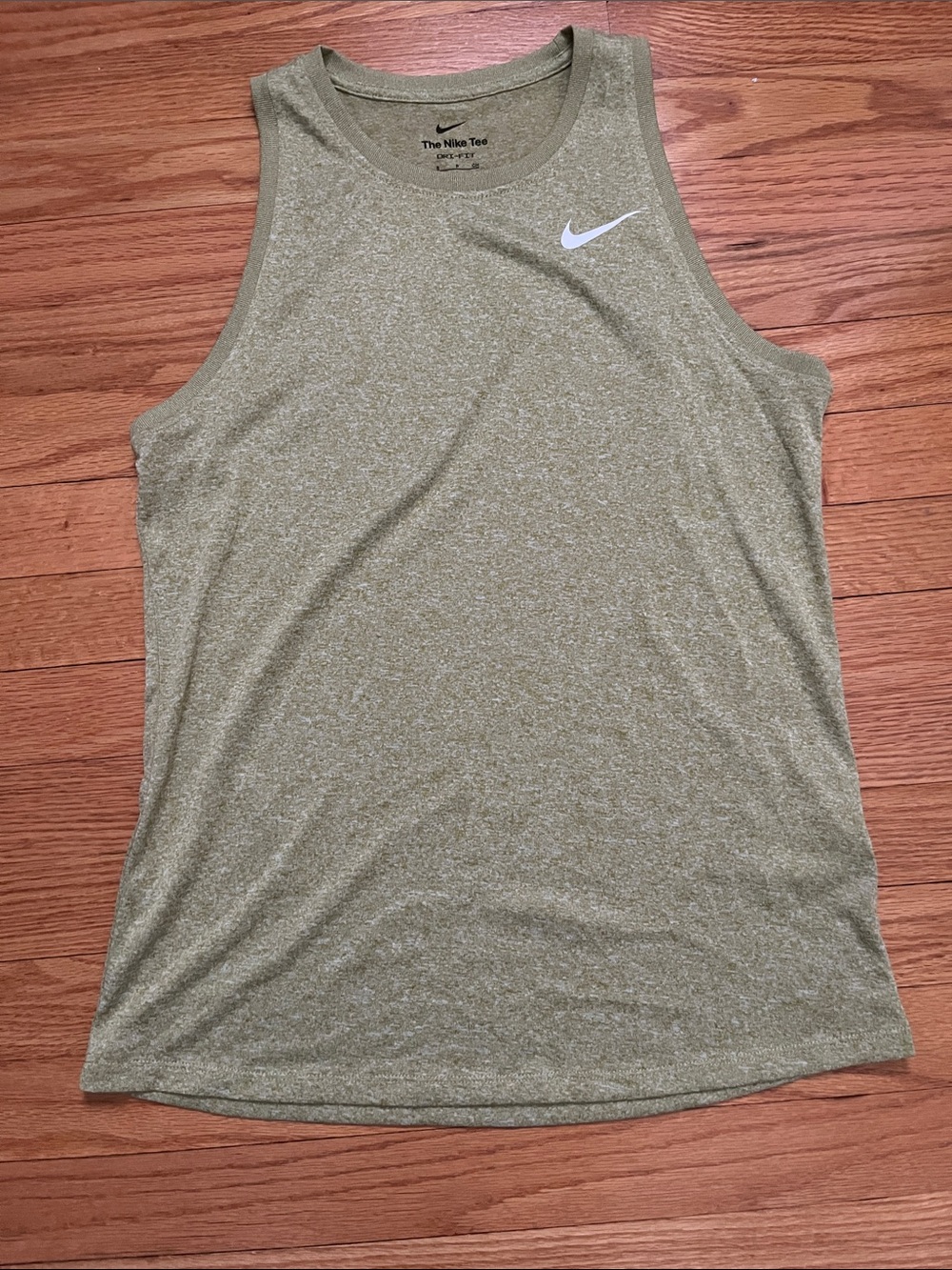 Nike Women’s Green Athletic Tank with White Swoosh